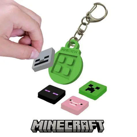 PIXIE CREW Clipring MINECRAFT / klíčenka / od 6 let