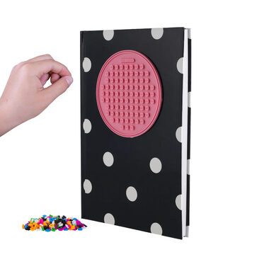 PIXIE CREW deník A5 modrý s bílým puntíkem / 80 linkovaných listů