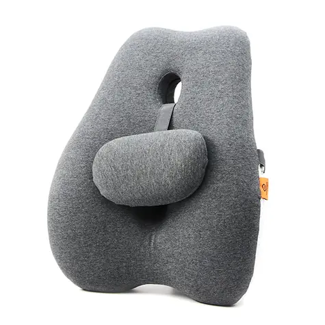 Powerton Bederní opěrka šedá / ergonomická / paměťová pěna