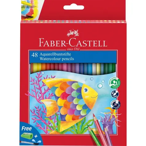 FABER-CASTELL Classic Colour - Pastelky akvarelové - papírová krabička 48 ks