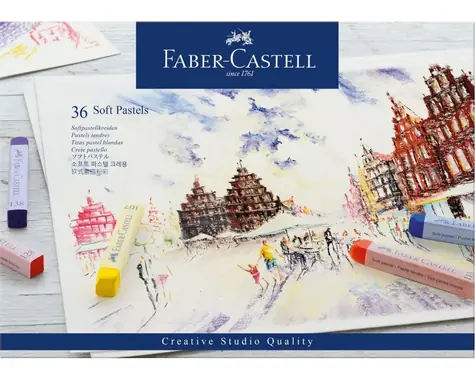 FABER-CASTELL Pastely suché - papírová krabička 36 ks