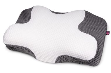 CONNECT IT FOR HEALTH Lyra Anatomický polštář bílo-šedá