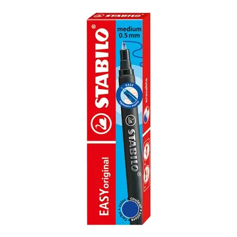 STABILO® EASYoriginal Refill - medium - 3 ks balení - modrý zmizíkovatelný inkoust