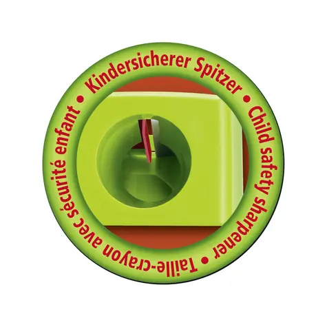 STABILO® woody 3 in 1 ořezávátko - na extra silné pastelky - červená/zelená