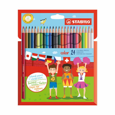 STABILO® color - 24 ks sada - 24 různých barev vč. 4 neonových barev