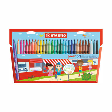 STABILO® power - 30 ks sada - 30 různých barev