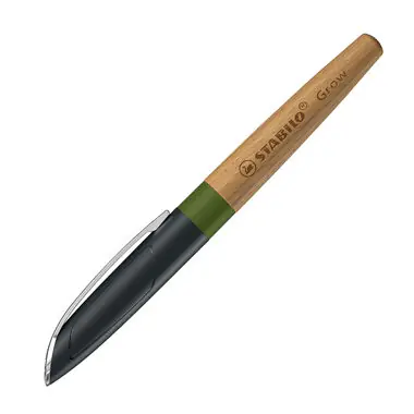 STABILO® Grow mechově zelené/dub - vč. bombičky s modrým zmizíkovatelným inkoustem