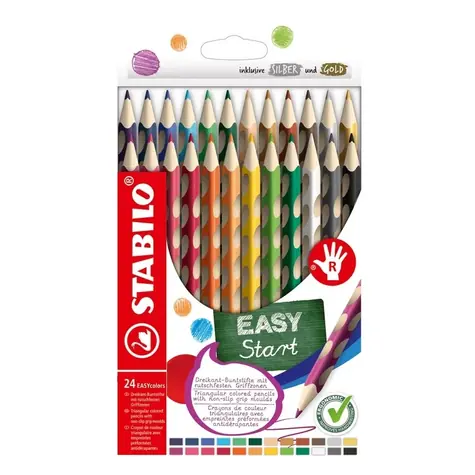 STABILO® EASYcolors - 24 ks sada - 24 různých barev