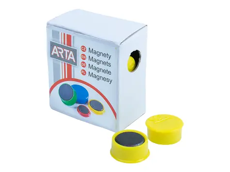 ARTA Magnety průměr 16mm žluté (10ks v balení)
