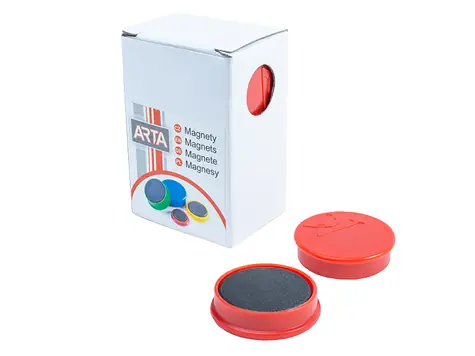 ARTA Magnety průměr 30mm červené (10ks v balení)
