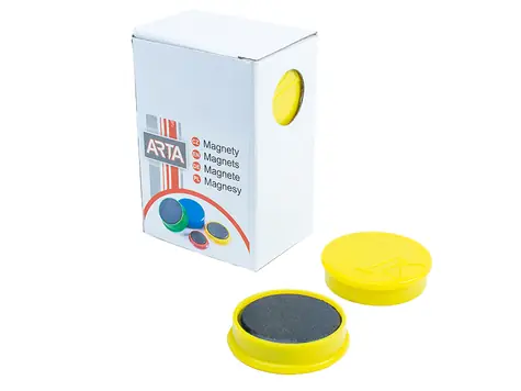 ARTA Magnety průměr 30mm žluté (10ks v balení)