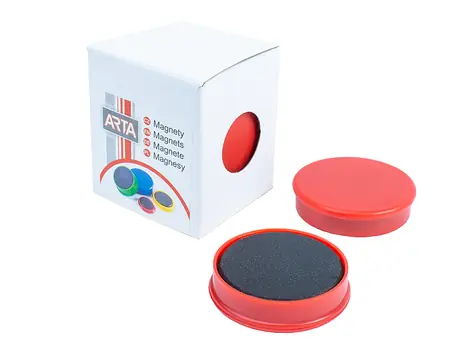 ARTA Magnety průměr 40mm červené (4ks v balení)