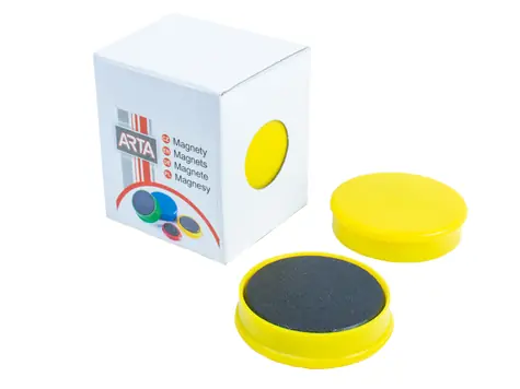 ARTA Magnety průměr 40mm žluté (4ks v balení)