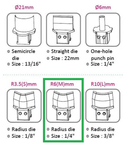 KW triO Výsekový rádius pro KW triO 9521 6 mm