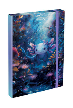 BAAGL Desky na školní sešity A4 Axolotl / 23x32x3 cm