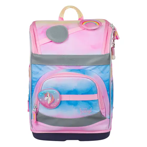 BAAGL Školní aktovka Zippy plus Rainbow Unicorn / 21 l / vhodná od 1. třídy ZŠ
