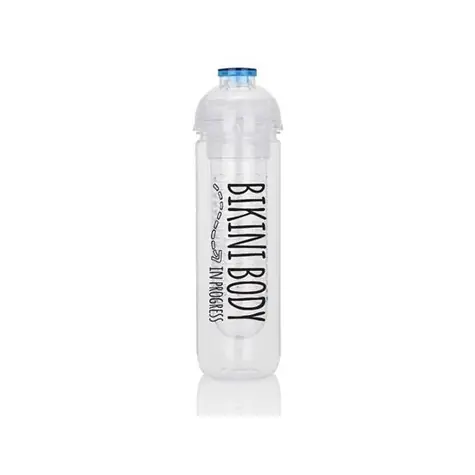 XD Design Láhev na vodu a ovoce Bikini Body 500ml modrá
