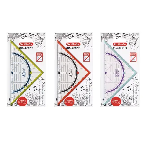 Herlitz Trojúhelník plastový 16cm / různé barvy