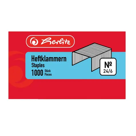 Herlitz Sponky do sešívačky / pozinkované / 1000 ks 