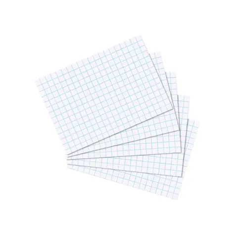 Herlitz Čtverečkované kartičky A7 / 100 ks / bílá