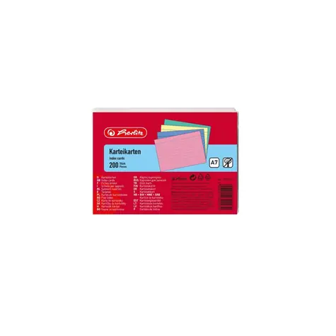 Herlitz Linkované kartičky A7 / 200 ks / barevná