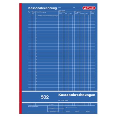 Herlitz Pokladní kniha A4 502 / 2x50 listů