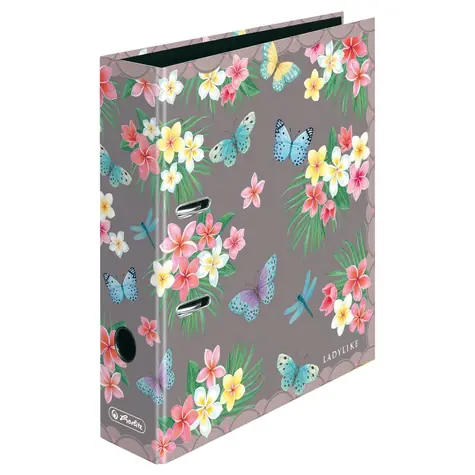 Herlitz Pořadač A4 motýli / 8 cm / šedá