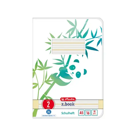 Herlitz Sešit linkovaný / Formát A5 / 16 listů / Panda