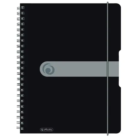 Herlitz  Zápisník čtverečkovaný A4 / 80 listů / černá