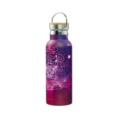 BAAGL Termoláhev s bambusovým víčkem Galaxy 500 ml