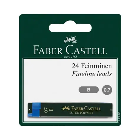 FABER-CASTELL Náplň do mechanické tužky / 0,7mm / 2ks / černá