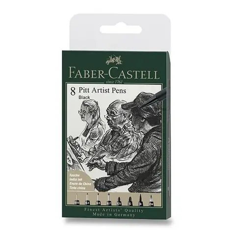 FABER-CASTELL Sada Popisovačů / 8ks / černá