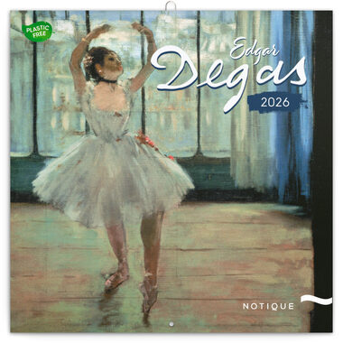 NOTIQUE Poznámkový kalendář Edgar Degas 2026 / 30 x 30 cm