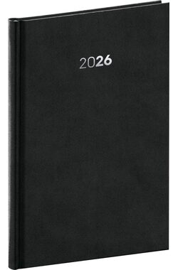 NOTIQUE Týdenní diář Balakon 2026, černý, 15 x 21 cm