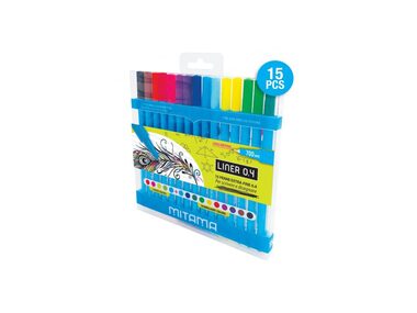 MITAMA Liner Fluo&Brillant s hrotem 0.4mm (15ks)