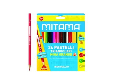 MITAMA Pastelky trojhranné 3.3mm (24ks)