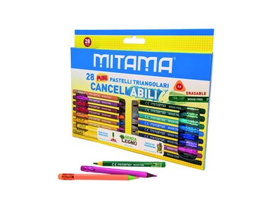 MITAMA Pastelky gumovací MINI (28ks)