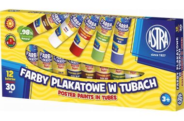 ASTRA Temperové barvy 12x30ml / od 3 let