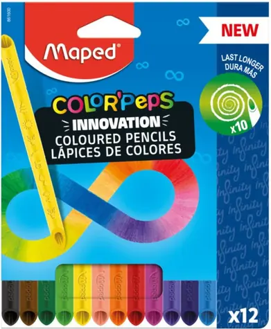 MAPED Pastelky Color'Peps Infinity 12 ks / trojhranné