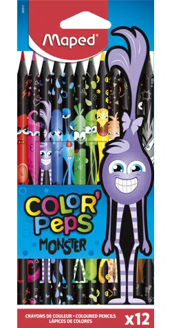 MAPED Pastelky trojhranné Color'Peps Monster 12 ks