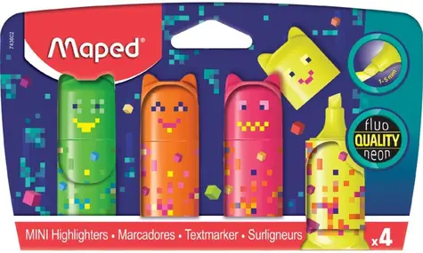 MAPED Zvýrazňovače Pixel Party Mini 4 ks