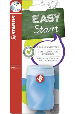 STABILO® EASY sharpener 3v1 - Ergonomické ořezávátko - modré pro praváky