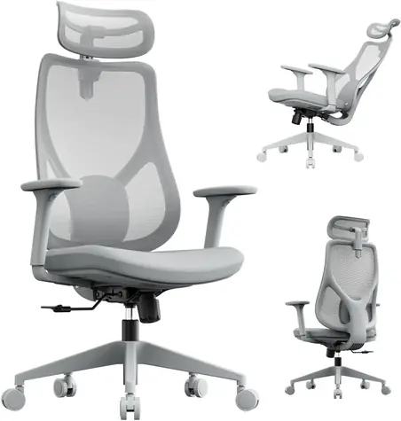 SENSE7 MOYO šedá / Kancelářské ergonomické křeslo / nosnost 150 kg