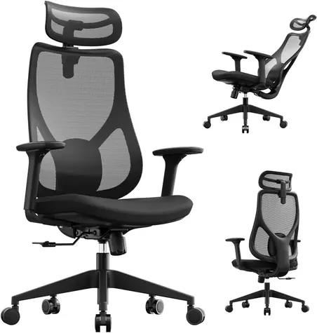SENSE7 MOYO černá / Kancelářské ergonomické křeslo / nosnost 150 kg