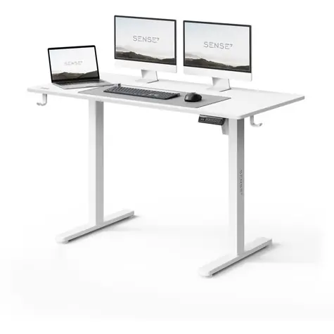 SENSE7 NOJO LIGHT Pracovní stůl bílá / elektricky nastavitelná výška / 120 x 60cm / nosnost 70kg