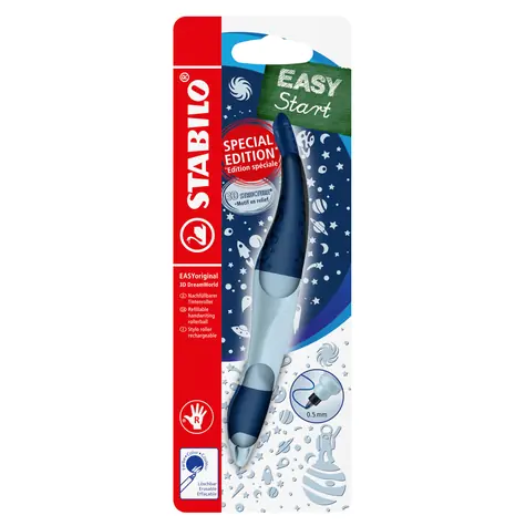 STABILO EASYoriginal 3D DreamWorld Ergonomický roller pro praváky modrá - vč bombičky s modrým zmizíkovatelným inkoustem