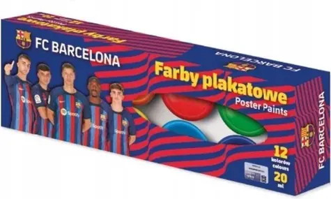ASTRA Temperové barvy 12x20ml FC Barcelona / od 3 let