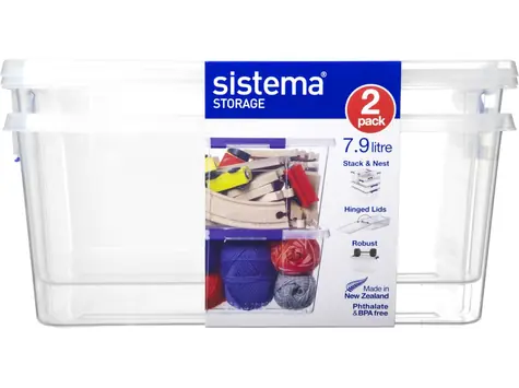 Sistema Storage Sada 2 ks úložných boxů 7.9 l