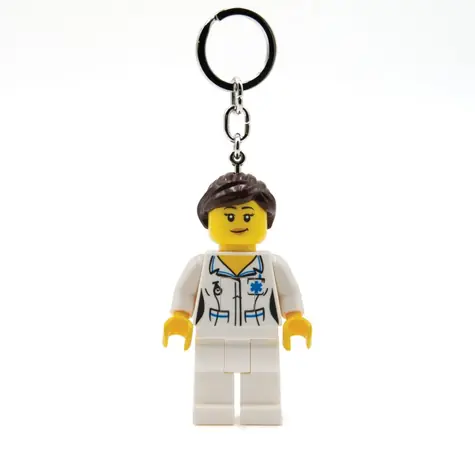 LEGO® Minifigures Zdravotnice svítící / přívěsek na klíče