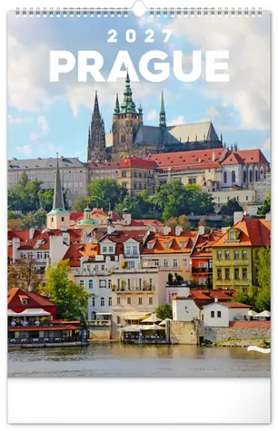 NOTIQUE Nástěnný kalendář Praha 2027, 33 x 46 cm